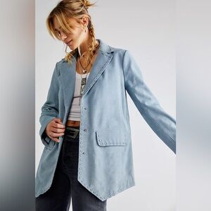 We the Free High Tide 100% Suede Blazer - Sz L